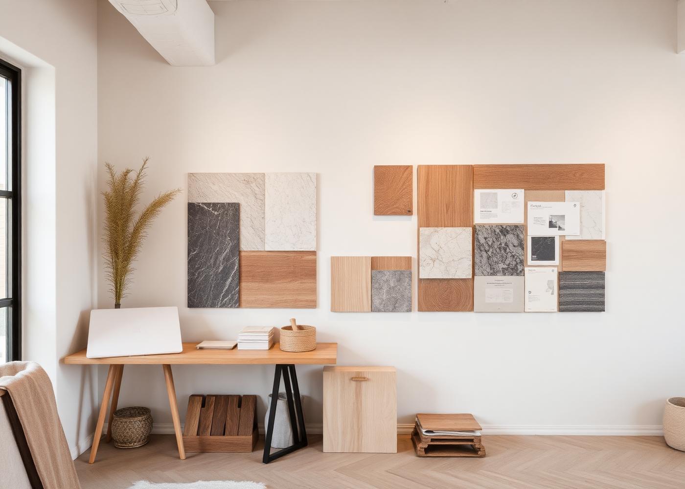 Studio Spear material palette and moodboard